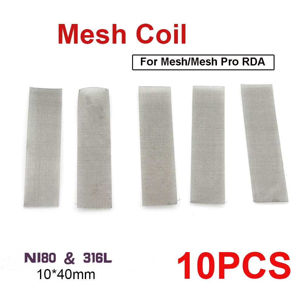 10/20PCS Mesh Coil Ni80 316L W - огляд і ціна Accessories For Vaping